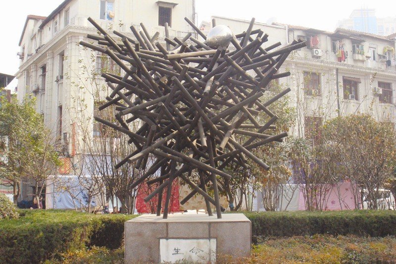 第一名：湖北武汉“生命”雕塑