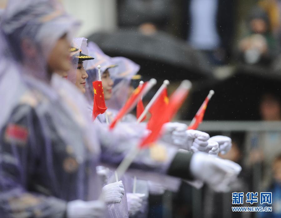 （国际）（3）中国人民解放军军乐团与女子仪仗队亮相莫斯科