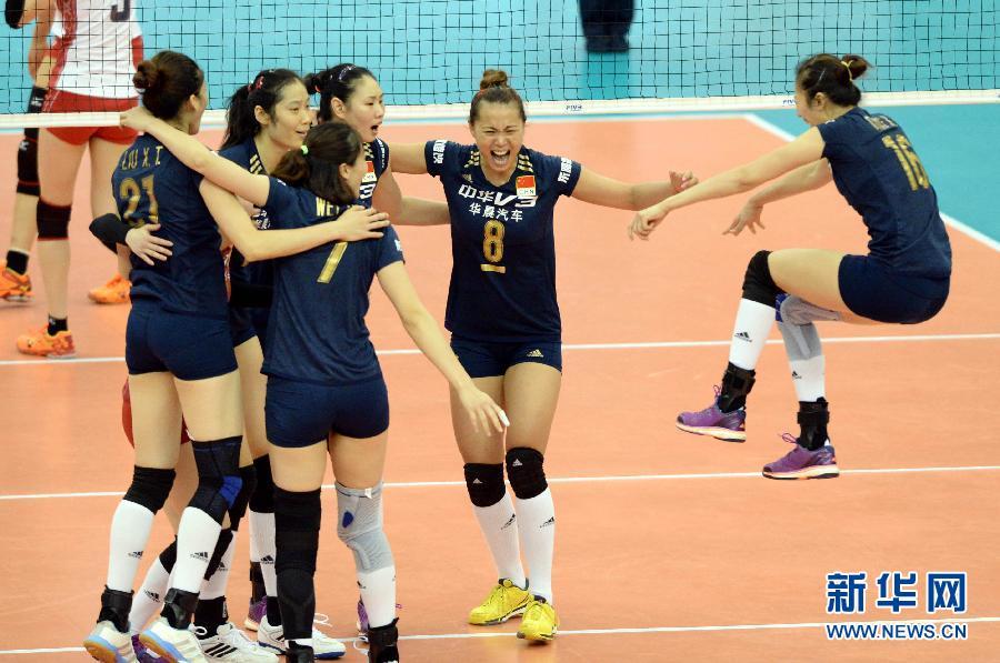 （体育）（5）排球——女排世界杯：中国队夺冠